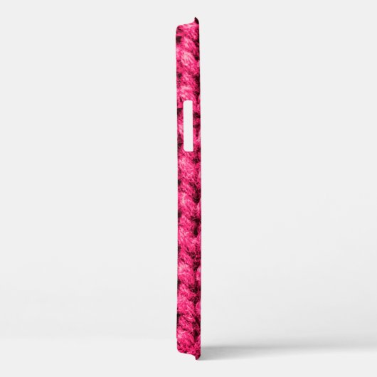 Gebreide roze achtergrond. Garens. Verticaal kn Case-Mate iPhone Case (Achterkant / Rechts)