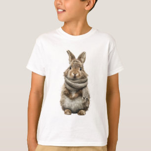 Gebreide sjaal Wilde Konijn Kinderen T-shirt