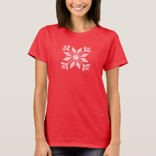 Gebreide Snowflake T-shirt