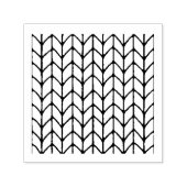 GEBREIDE STEEK 1,5" Zelfinkt Rubber Stamp Zelfinktende Stempel (Design)