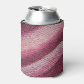 Gebreide stof textuur, paarse-roze abstract. blikjeskoeler (Blikje Voorkant)