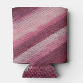 Gebreide stof textuur, paarse-roze abstract. blikjeskoeler (Achterkant)