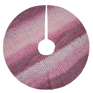 Gebreide stof textuur, paarse-roze abstract. kerstboom rok
