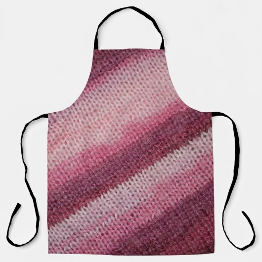 Gebreide stof textuur, paarse-roze abstract. schort (Voorkant)