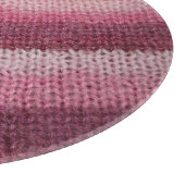 Gebreide stof textuur, paarse-roze abstract. snijplank (Hoek)