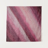 Gebreide stof textuur, paarse-roze abstract. wandkleed (Voorkant (horizontaal))