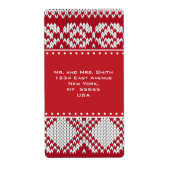 Gebreide talen etiket (Voorkant)