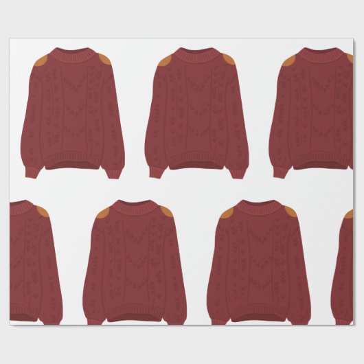 Gebreide trui cadeaupapier (Vlak)