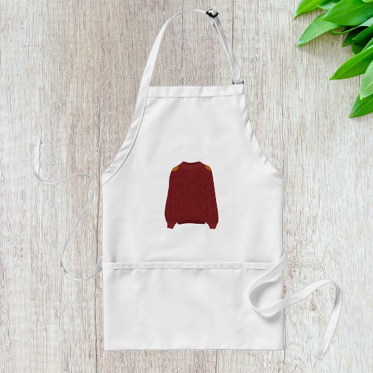 Gebreide trui standaard schort