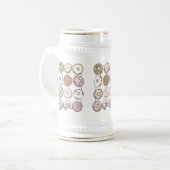 GEBREIDE TWAALF DONUTS Stein Bierpul (Voorkant links)