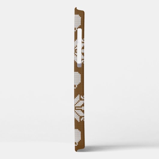 Gebreide winter: decoratieve theekopjes Case-Mate iPhone case (Achterkant / Links)