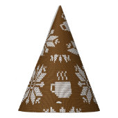 Gebreide winter: decoratieve theekopjes feesthoedjes (Links)