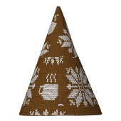 Gebreide winter: decoratieve theekopjes feesthoedjes (Rechts)