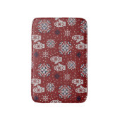 Gebreide winter kerst decoratief patroon badmat (Voorkant Verticaal)