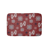 Gebreide winter kerst decoratief patroon badmat (Voorkant)