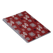 Gebreide winter kerst decoratief patroon notitieboek (Rechterzijde)
