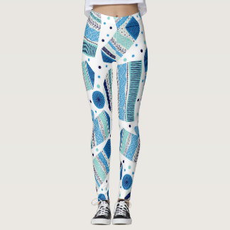 Gebreide winterkleding: Gezellig naadloos patroon. Leggings