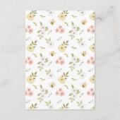 Gebreide Woodland Beer Baby shower QR Code Registr Informatiekaartje (Achterkant)