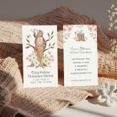 Gebreide Woodland Beer Bloemen Kinderopvang Kinder Visitekaartje