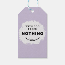 Gebrek aan niets cadeau Label Cadeaulabel