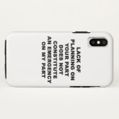 Gebrek aan planning Case-Mate iPhone case (Achterkant (horizontaal))