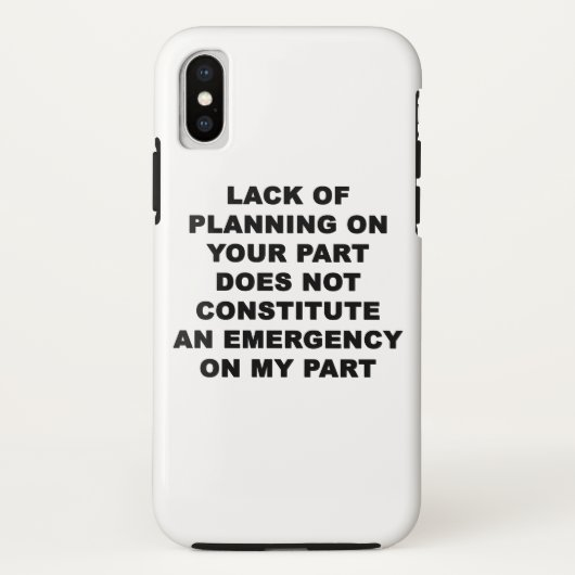 Gebrek aan planning Case-Mate iPhone case (Achterkant)