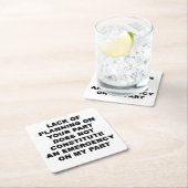 Gebrek aan planning kartonnen onderzetters (Insitu)