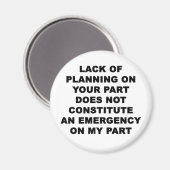 Gebrek aan planning magneet (Voorkant / Achterkant)