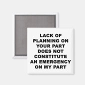 Gebrek aan planning magneet (Voorkant / Achterkant)