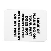 Gebrek aan planning magneet (Horizontaal)