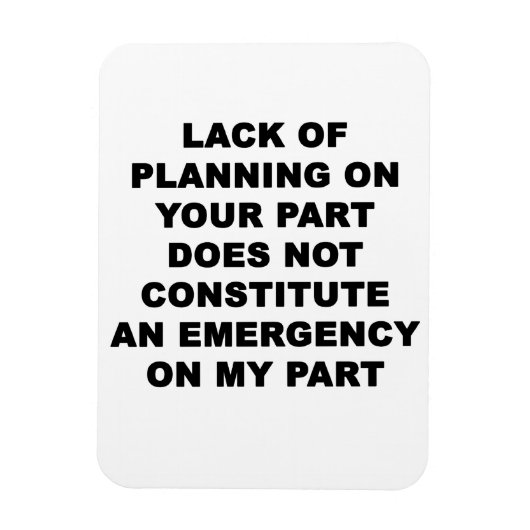 Gebrek aan planning magneet (Verticaal)