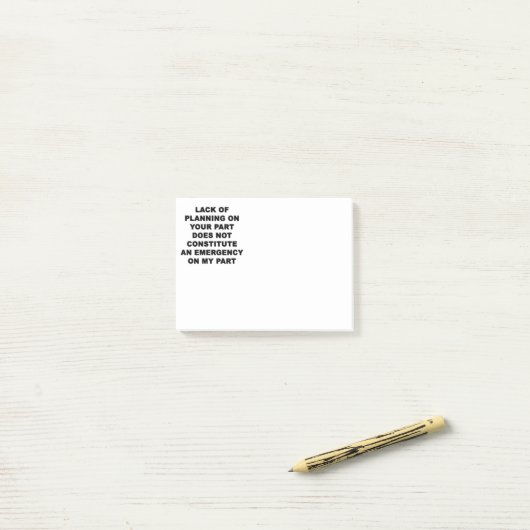 Gebrek aan planning post-it® notes (Op bureau)