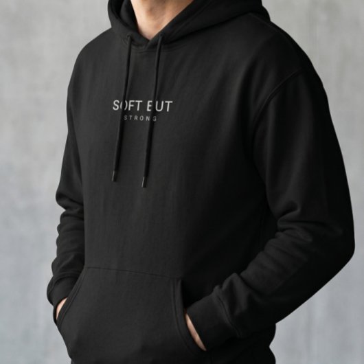 gebrek Hoodie | Esthetische witte typografie pullo