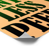 Gebrekkige perfectie Funny Poster Sign (Hoek)