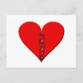 Gebrochenes, geflicktes Herz Briefkaart (Voorkant)