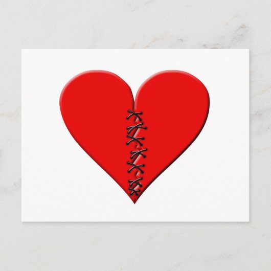 Gebrochenes, geflicktes Herz Briefkaart (Voorkant)