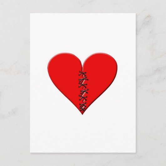 Gebrochenes, geflicktes Herz Briefkaart (Voorkant)