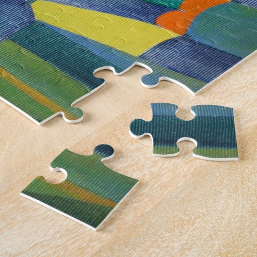 Gebrok door het licht van de zilvermaan legpuzzel (Zijkant)