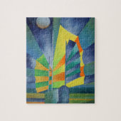 Gebrok door het licht van de zilvermaan legpuzzel (Verticaal)