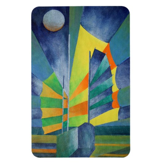 Gebrok door het licht van de zilvermaan magneet (Verticaal)