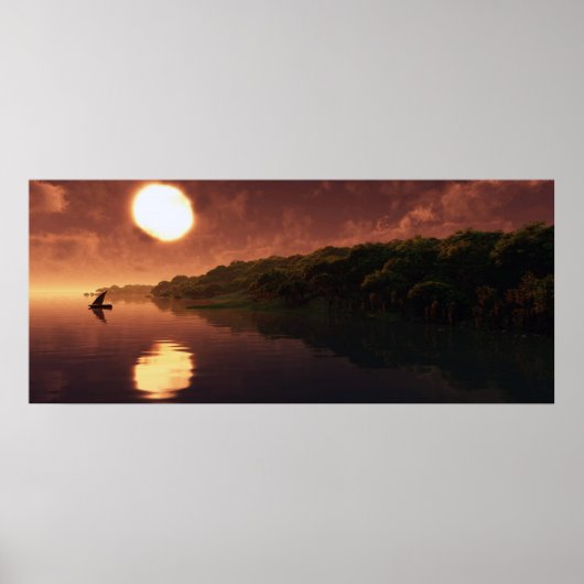 Gebrok in het water poster (Voorkant)