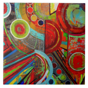 Gebroken 6 x 6 keramische tegels tegeltje