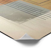 Gebroken aardetongeometrie poster (Hoek)