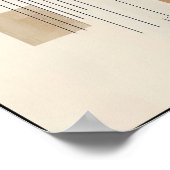 Gebroken aardetongeometrie poster (Hoek)