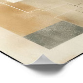 Gebroken aardetongeometrie poster (Hoek)