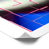 Gebroken abstracte kunst poster (Hoek)