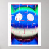 Gebroken abstracte kunst poster (Voorkant)