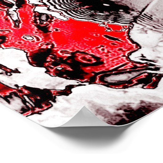 Gebroken abstractie poster (Hoek)