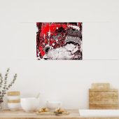 Gebroken abstractie poster (Keuken)