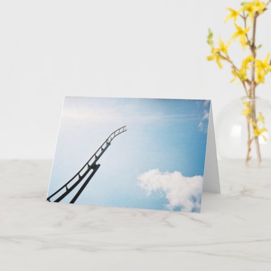 Gebroken Achtbaan Kaart (Gele Bloem)